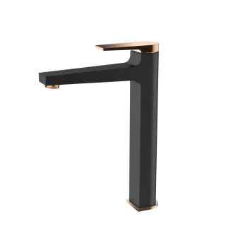Invena Wysoka bateria umywalkowa Midnight BU-35-W14-V