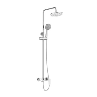 Invena Deszczownia Dokos z baterią wannową chrom AU-19-B01-V