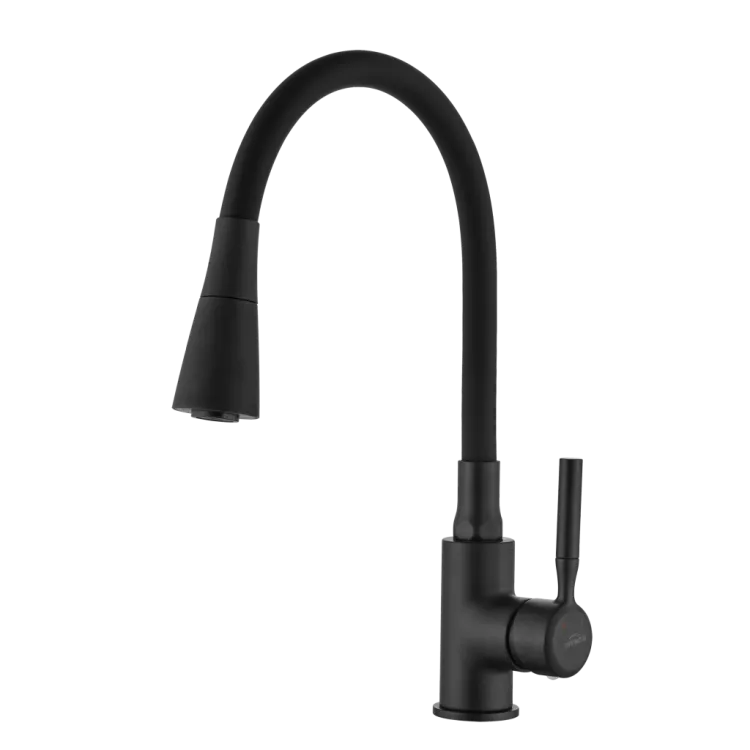 Invena Bateria zlewozmywakowa Pogo Plus czarna BZ-80-P04-L