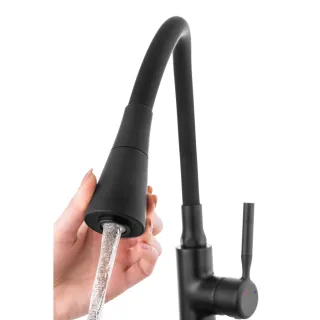 Invena Bateria zlewozmywakowa Pogo Plus czarna BZ-80-P04-L