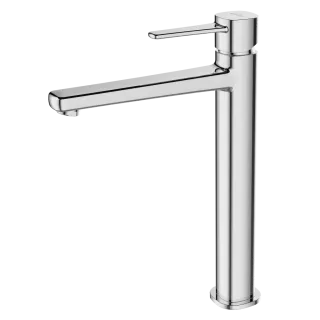 Invena Wysoka bateria umywalkowa Glamour chrom BU-02-W01-V