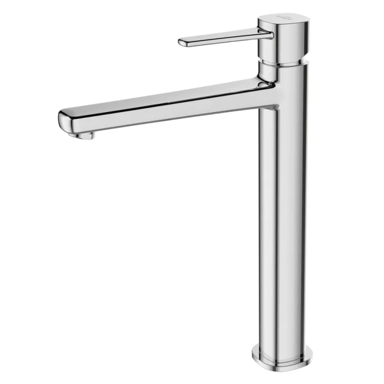 Invena Wysoka bateria umywalkowa Glamour chrom BU-02-W01-V