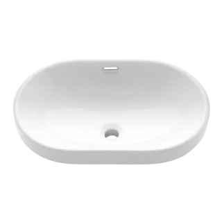 Invena Umywalka wpuszczana w blat EGINA biały CE-52-060-W