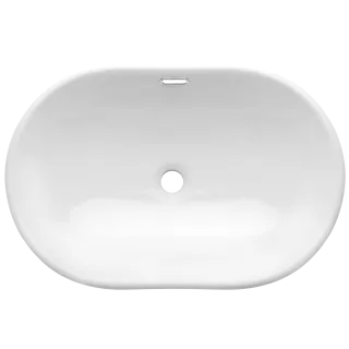Invena Umywalka wpuszczana w blat EGINA biały CE-52-060-W