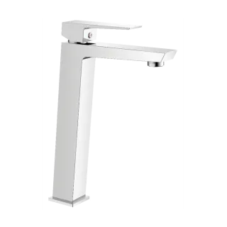 Invena Wysoka bateria umywalkowa Paros chrom BU-09-W01-A