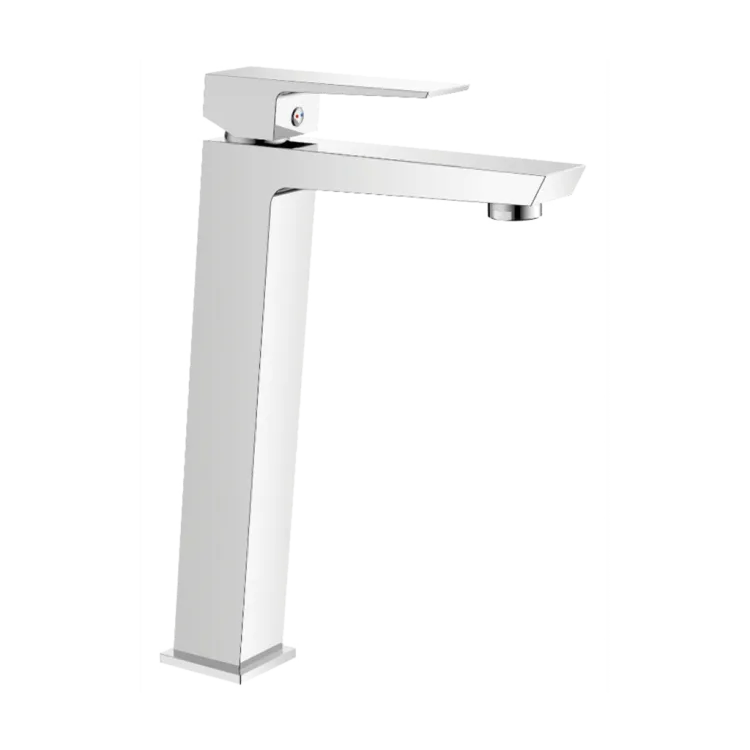 Invena Wysoka bateria umywalkowa Paros chrom BU-09-W01-A