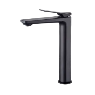 Invena Wysoka bateria umywalkowa NERI czarna BU-01-W04-L