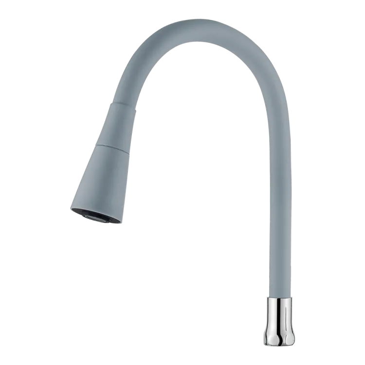 Invena Dwufunkcyjna elastyczna wylewka do baterii, szary / chrom SC-B1-1Z2-L