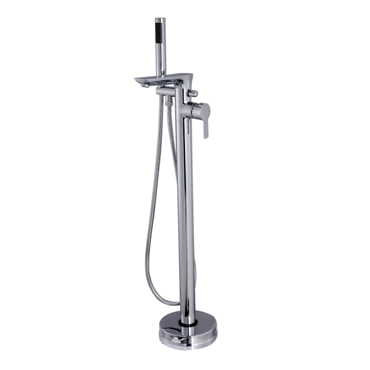 Invena Wolnostojąca bateria wannowa Glamour chrom BW-02-W01-V