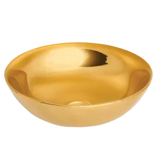 Invena Umywalka nablatowa TINOS złoty CE-43-009-C