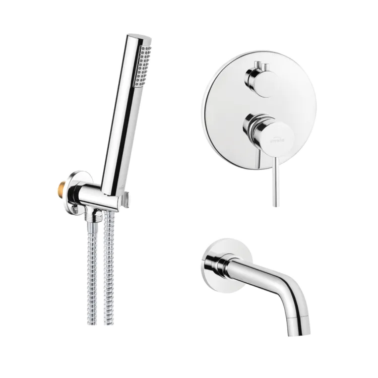 Invena Zestaw wannowy podtynkowy DAFNI chrom BS-88-W01-A Invena Zestaw wannowy podtynkowy DAFNI chrom BS-88-W01-A