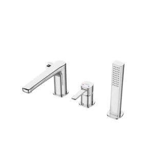 Invena Bateria wannowa 3-otworowa Glamour chrom BW-02-S01-V
