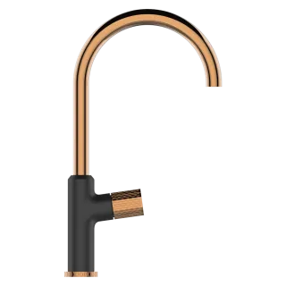 Invena Bateria zlewozmywakowa Moonlight czarny/rose gold BZ-77-014-V