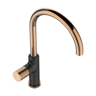 Invena Bateria zlewozmywakowa Moonlight czarny/rose gold BZ-77-014-V