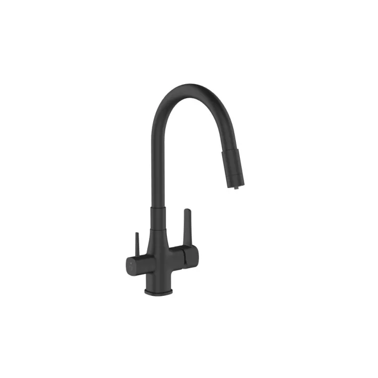 Invena Bateria zlewozmywakowa z filtrem Glamour czarny BZ-02-F04-V Invena Bateria zlewozmywakowa z filtrem Glamour czarny BZ-02-F04-V