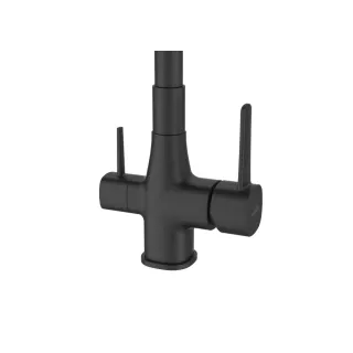 Invena Bateria zlewozmywakowa z filtrem Glamour czarny BZ-02-F04-V