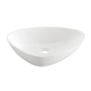 Invena Umywalka nablatowa TRIGONO biały CE-58-001-W