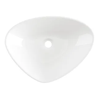 Invena Umywalka nablatowa TRIGONO biały CE-58-001-W