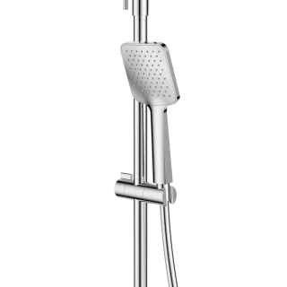 Invena Deszczownia z baterią natryskową Neri chrom AU-09-B01-L