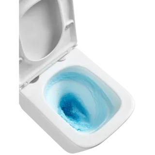 Invena Podwieszana miska WC Florina z systemem cichego spłukiwania (QFS) i deską wolnoopadającą CE-94-001-L