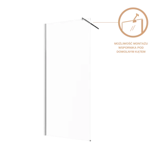 Invena Kabina walk-in szkło transparentne profil chrom AK-32-112-S