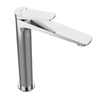 Invena Bateria umywalkowa wysoka Alonia chrom BU-70-W01-V