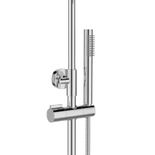 Invena Deszczownia z baterią natryskową Alonia chrom AU-70-D01-V