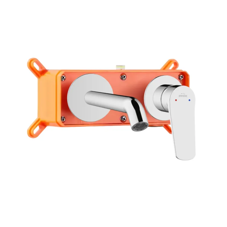 Invena Bateria umywalkowa podtynkowa Alonia chrom BP-70-U01-V