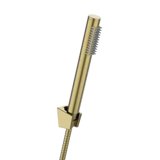Invena Bateria wannowa z zestawem natryskowym Alonia złoto szczotkowane BW-70-009-V