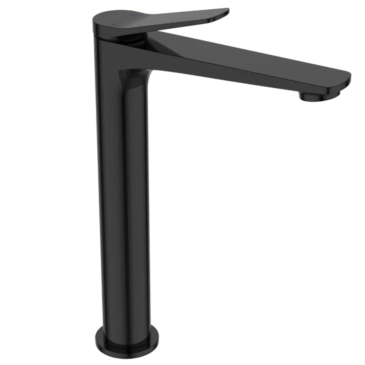 Invena Bateria umywalkowa wysoka Alonia czarny połysk BU-70-W04-V