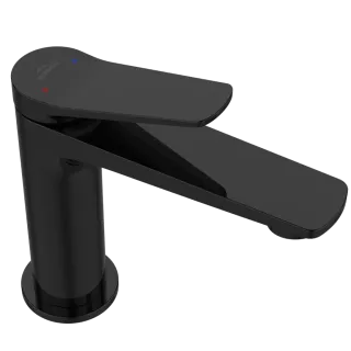 Invena Bateria umywalkowa Alonia czarny połysk BU-70-004-V