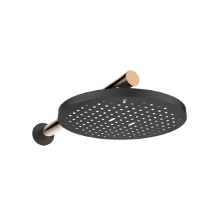 Invena Zestaw podtynkowy z 2-funkcyjną baterią podtynkową Moonlight czarny/rose gold BS-77-014-V