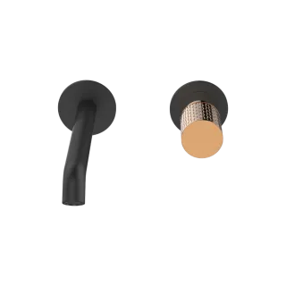 Invena Umywalkowa bateria podtynkowa Moonlight czarny/rose gold BP-77-U14-V