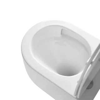 Invena Podwieszana miska WC Korfu z cichym systemem spłukiwania (QFS) i deską wolnooapdającą CE-95-001-L