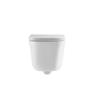 Invena Podwieszania miska WC Malaga z systemem cichego spłukiwania (QFS) i deską wolnoopadającą CE-96-001-L