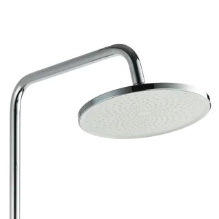 Invena DESZCZOWNIA Z BATERIĄ NATRYSKOWĄ RIKIA CHROM AU-24-B01-G