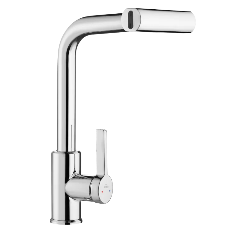 Invena Bateria zlewozmywakowa z 4-funkcyjną, wyciąganą wylewką Nelia, chrom BZ-34-001-A