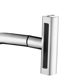 Invena Bateria zlewozmywakowa z 4-funkcyjną, wyciąganą wylewką Nelia, chrom BZ-34-001-A