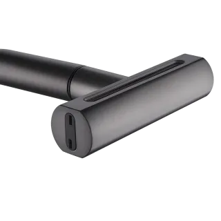 Invena Bateria zlewozmywakowa 4-funkcyjna z wyciąganą wylewką Nelia, czarny BZ-34-004-A