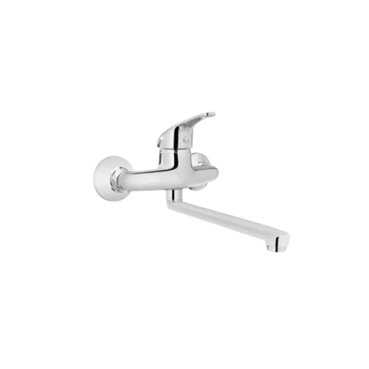 Invena Bateria zlewozmywakowa ścienna Perea, wylewka 25 cm BC-05-D01-A Invena Bateria zlewozmywakowa ścienna Perea, wylewka 25 cm BC-05-D01-A