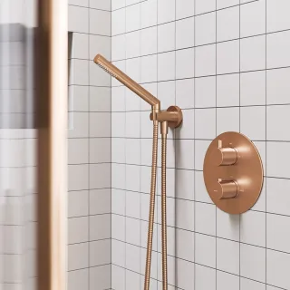 Omnires kolanko rączki prysznicowej, miedź szczotkowana T87CPB