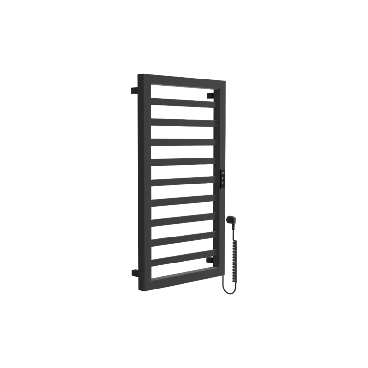 Excellent Brego Smart grzejnik łazienkowy elektryczny 91x50 cm, czarny mat GREX.BRS91.BL