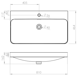 Elita UMYWALKA SOFT 80 CERAM WHITE HG RE040080118060