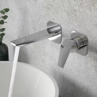 Deante Agawa Bateria umywalkowa podtynkowa Chrom