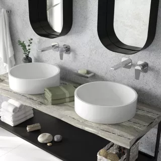 Deante Agawa Bateria umywalkowa podtynkowa Chrom