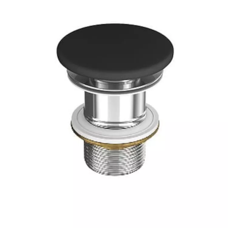 Kontra Ceramiczny korek do umywalek bez przelewu antracyt matowy K11-2379