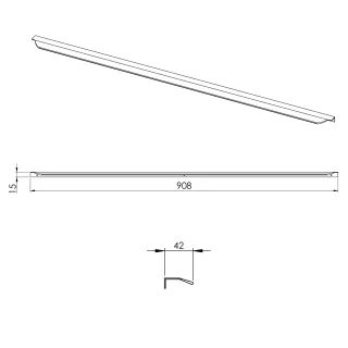 Elita UCHWYT LOFTY CHROM 90 1 SZT RE120900020040