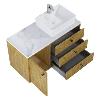 Elita SZAFKA LEGACY 100 3S 1D P DĄB NATURALNY FORNIR RE011001096690