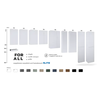 Elita WISZĄCA FOR ALL 60 2D (31,6) FUME MATT RE140600067020