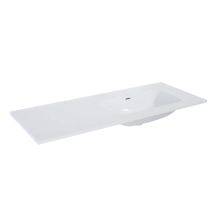 Elita UMYWALKA SKAPPA 120 BEZ OTWORU PRAWA (40+80), CERAMICZNA WHITE HG RE041202168060